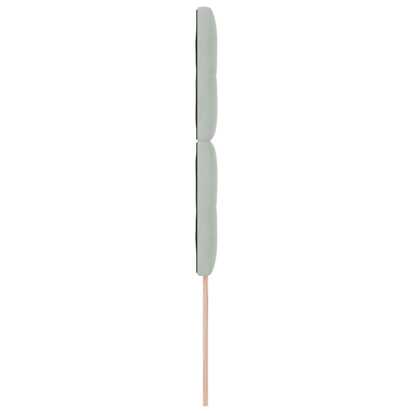Testiera vidaXL Con bottoni trapuntati Grigio chiaro 90 cm Velluto