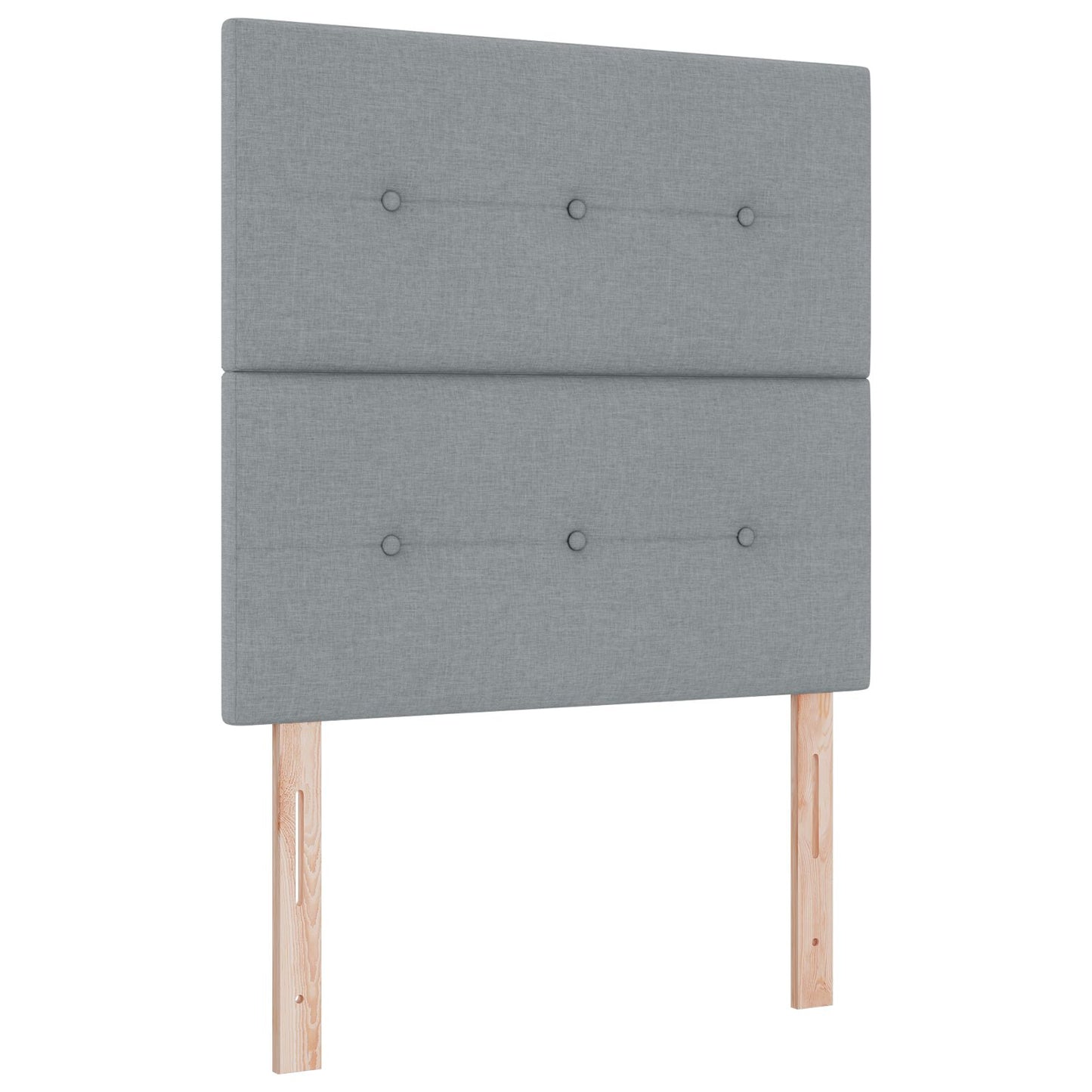 testiera imbottita vidaXL grigia chiara 90 cm in tessuto