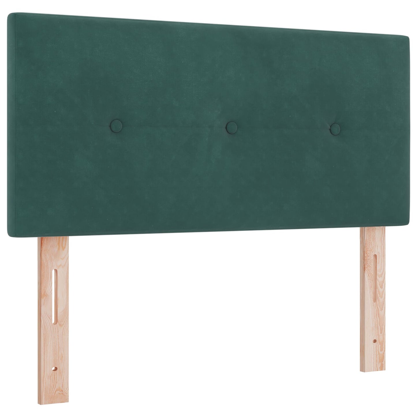 Testata LED vidaXL con bottoni imbottiti Verde Scuro 90 cm Velluto