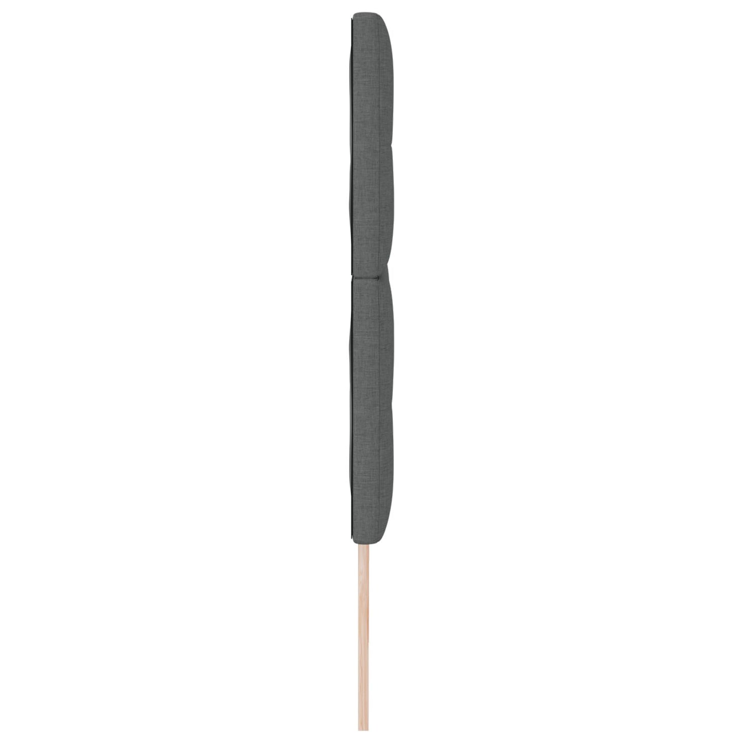Testiera vidaXL con bottoni imbottita grigia scura 180 cm in tessuto