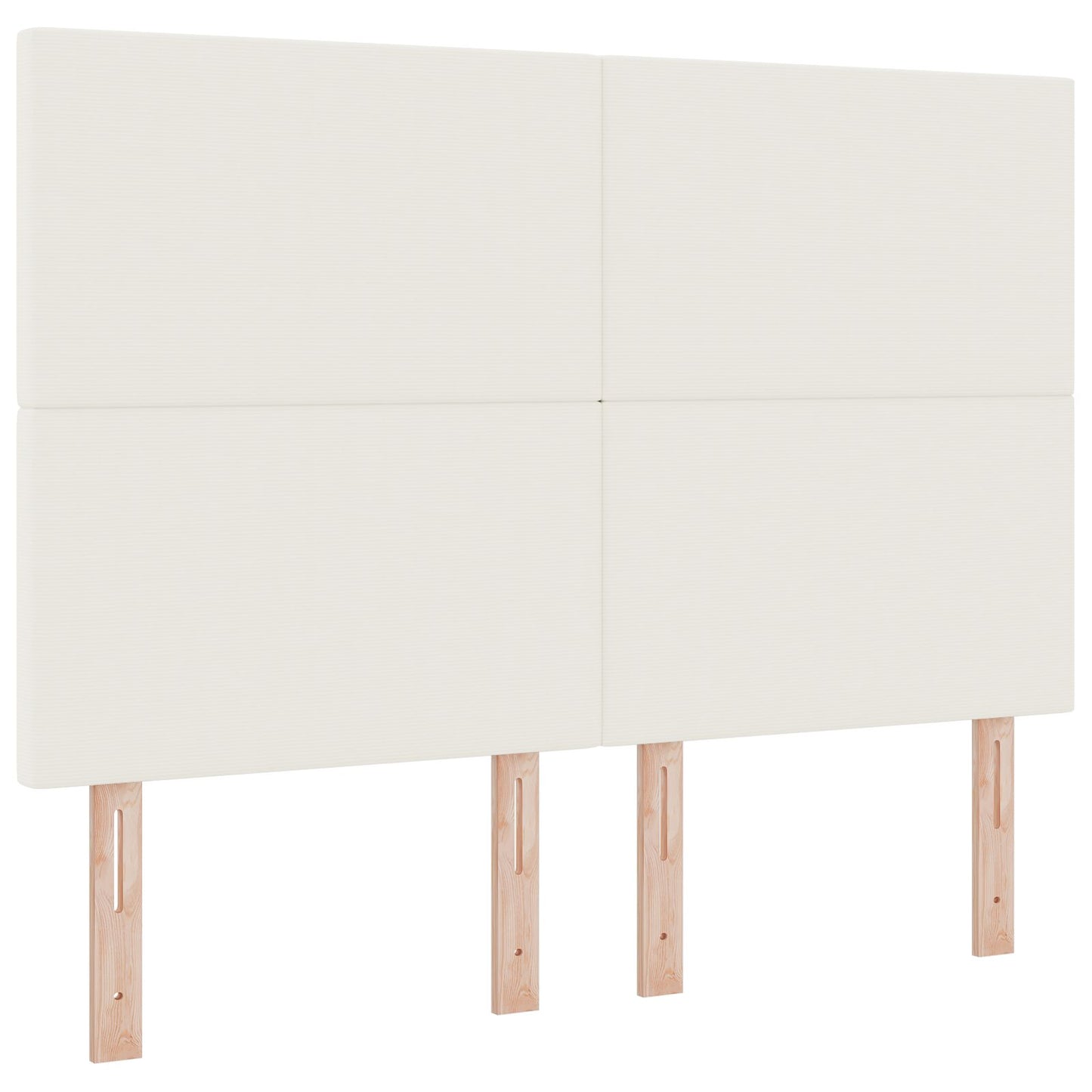 Testiera semplice crema vidaXL - 160 cm in velluto