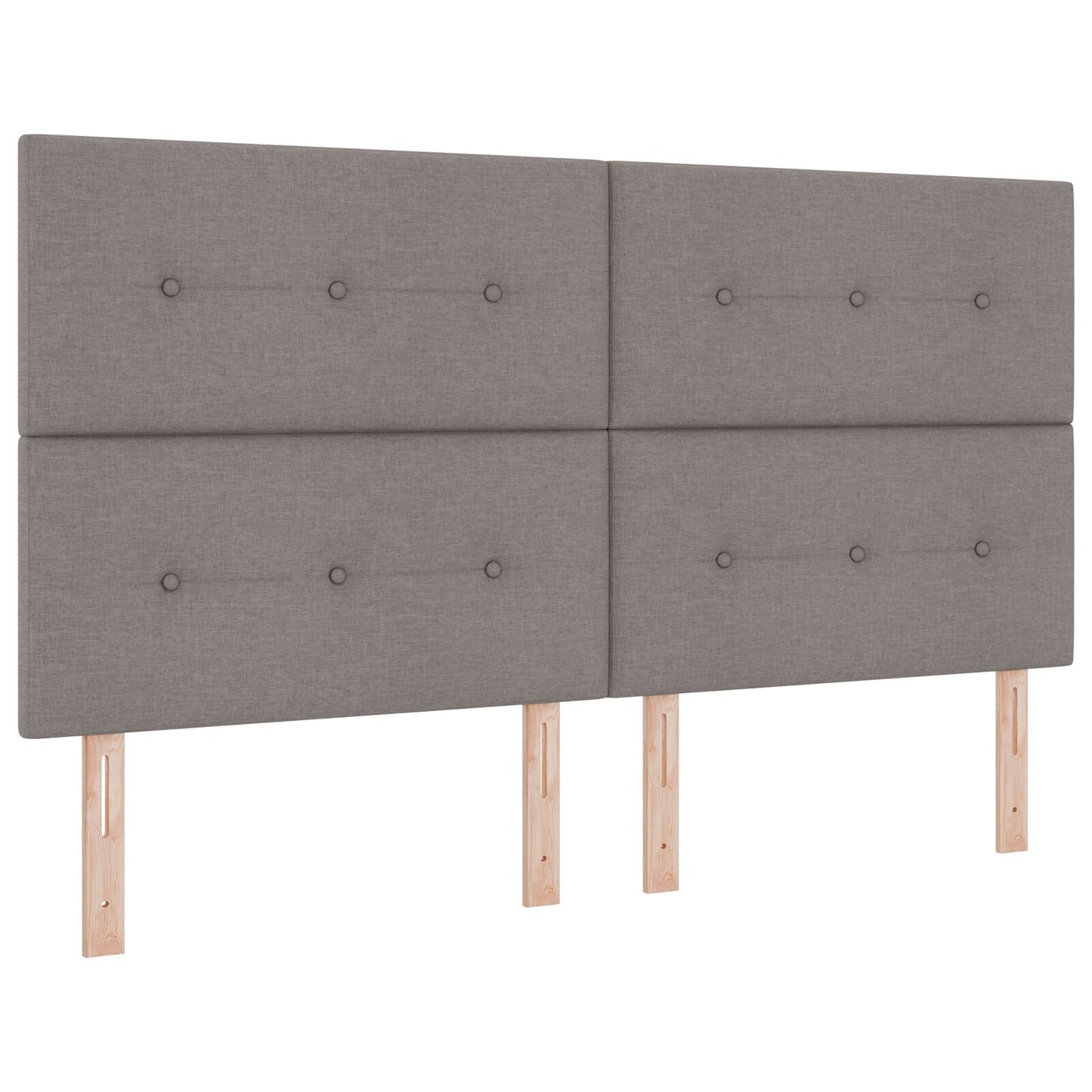 Testiera vidaXL Button Tufted Tortora 180 cm Tessuto