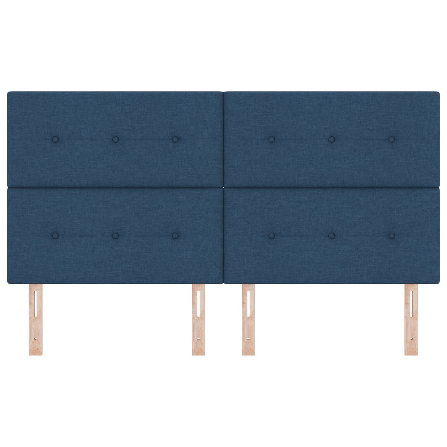 Testiera vidaXL Button Tufted Blu 180 cm Tessuto