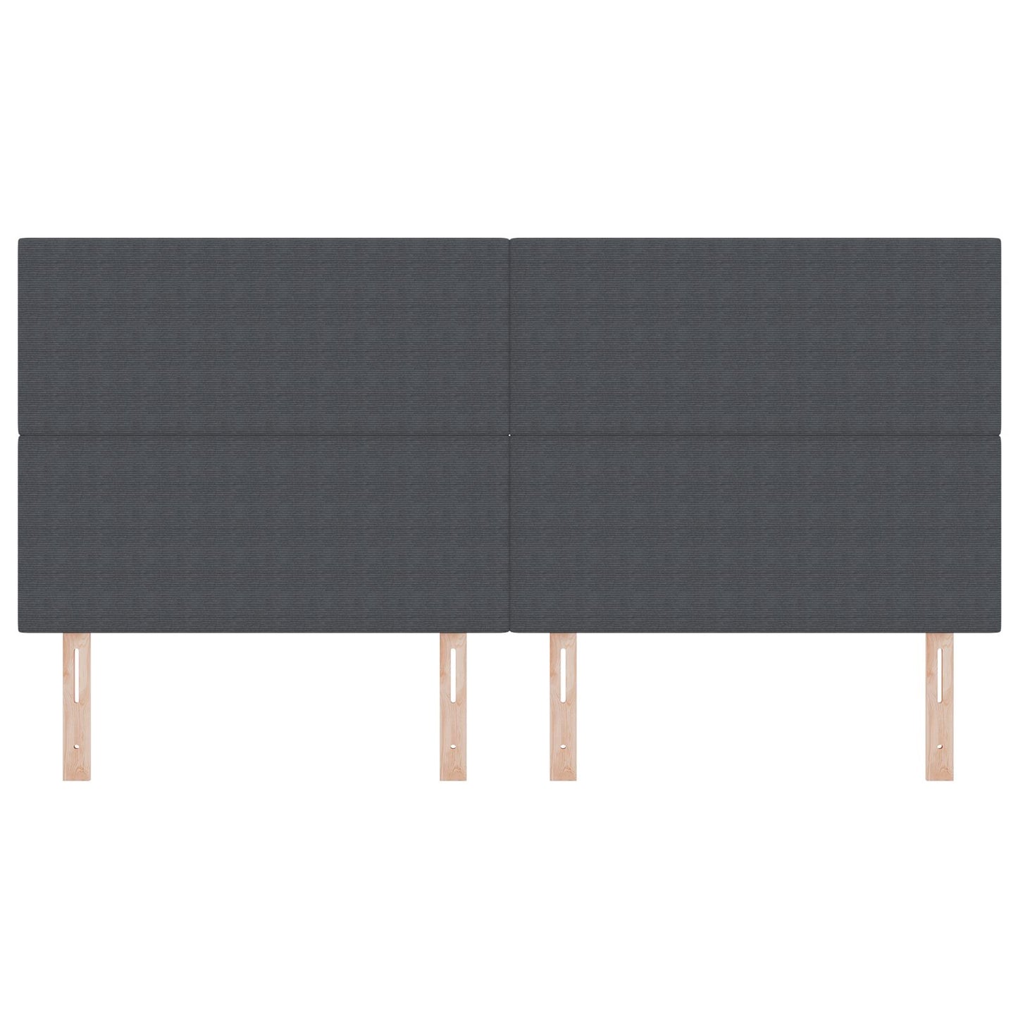 Testiera vidaXL Design Semplice Grigio Scuro 200 cm Tessuto Corduroy