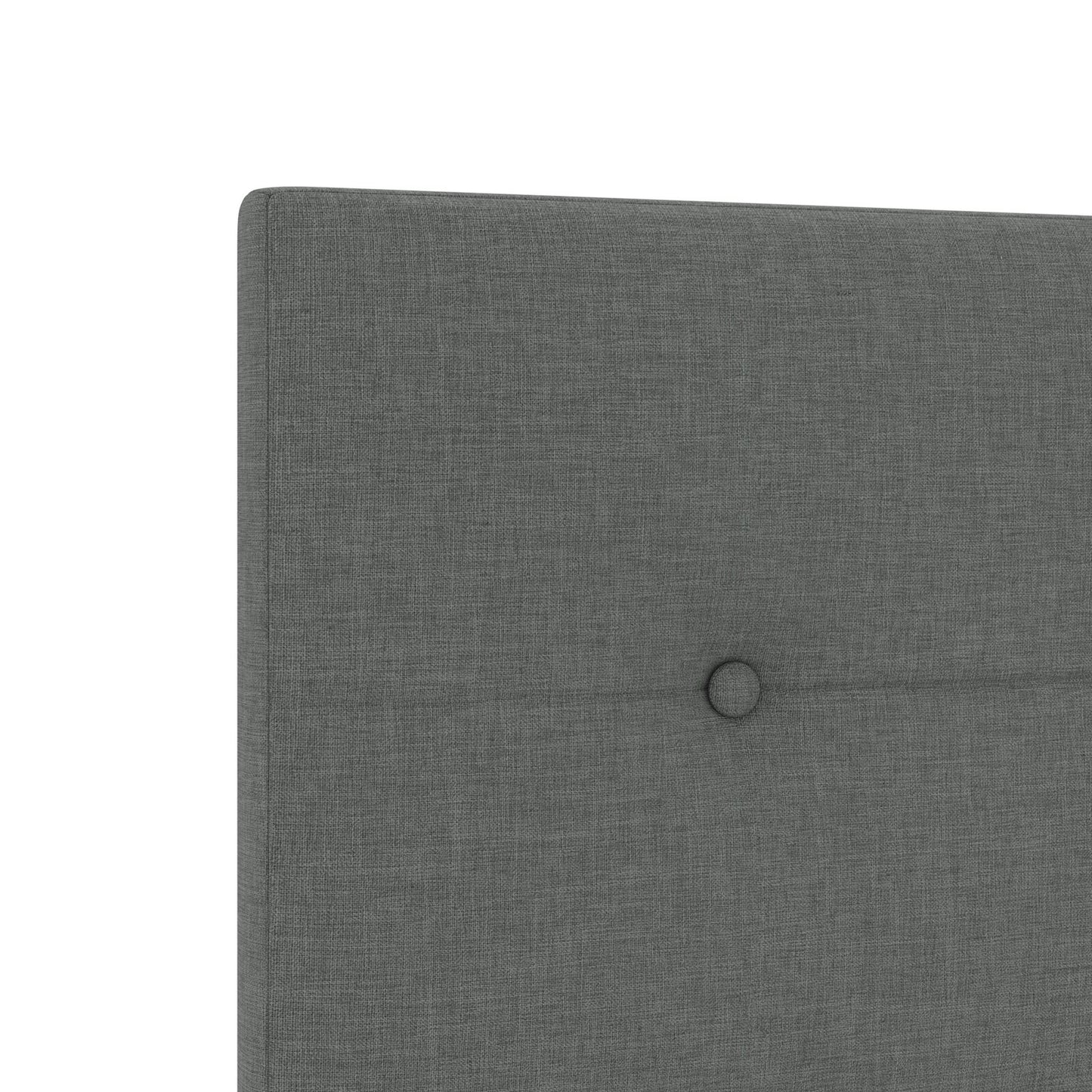 Testata LED vidaXL Button Tufted Grigio scuro 100 cm Tessuto
