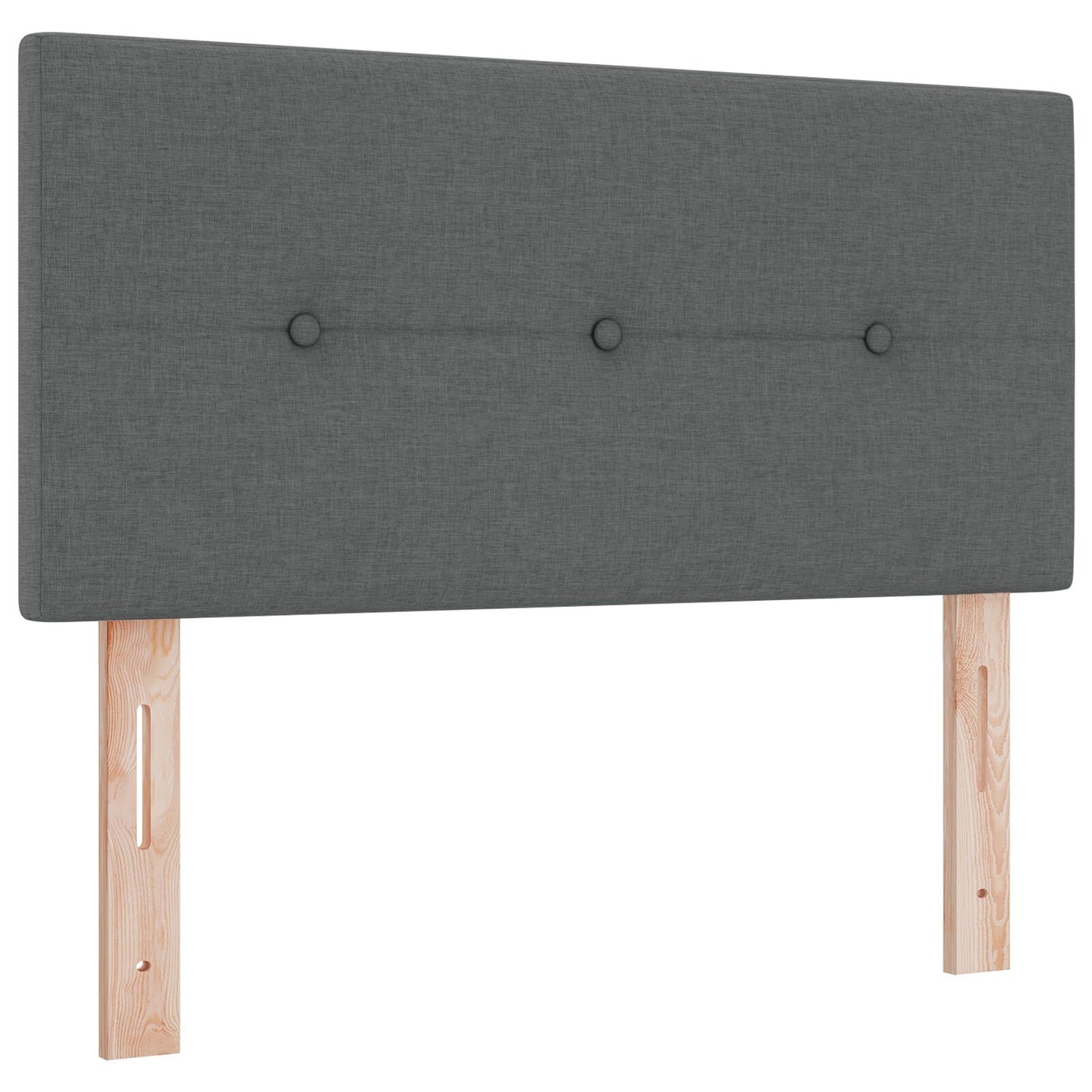 Testata LED vidaXL Con bottoni Grigia Scura 100 cm Tessuto