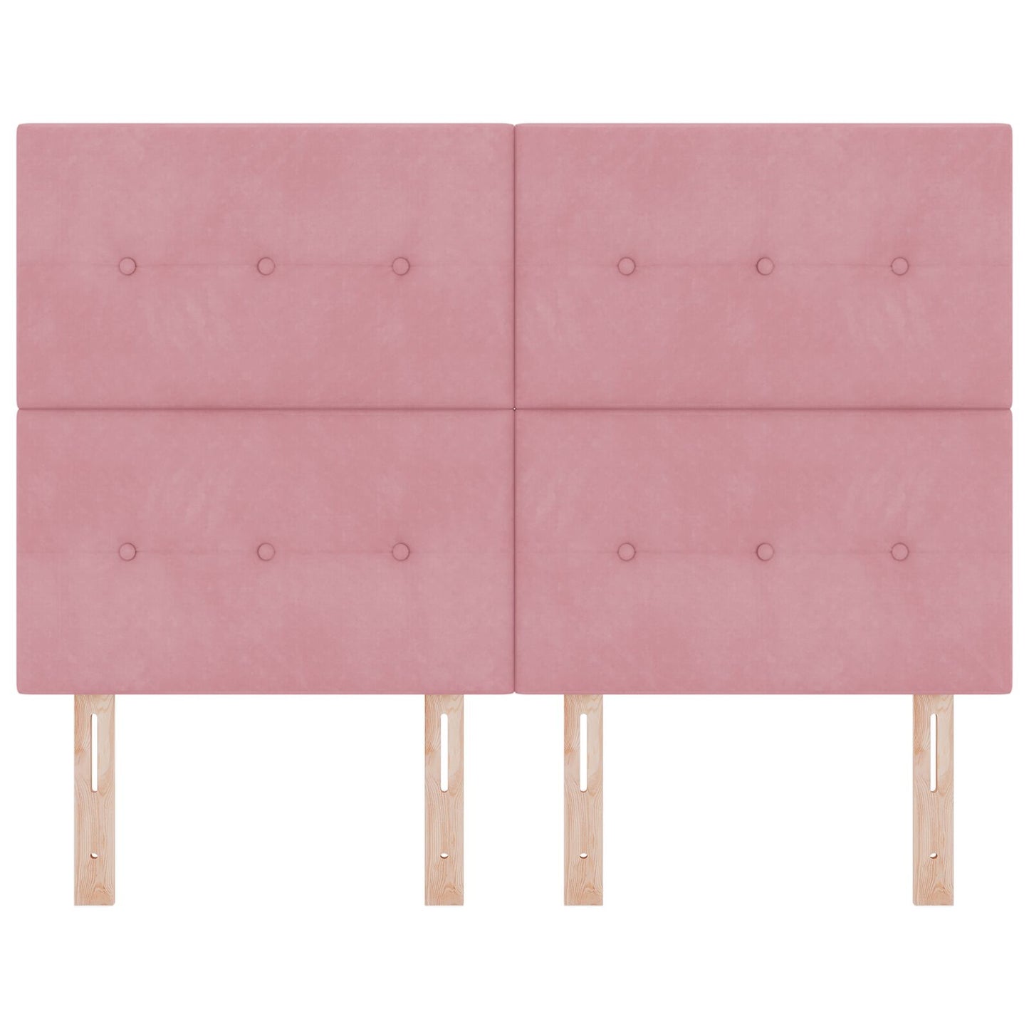Testata LED vidaXL Rosa 72 cm Velluto