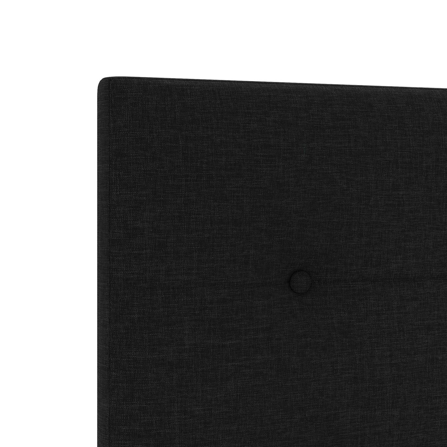 Testata letto LED vidaXL trapuntata nera 100 cm in tessuto