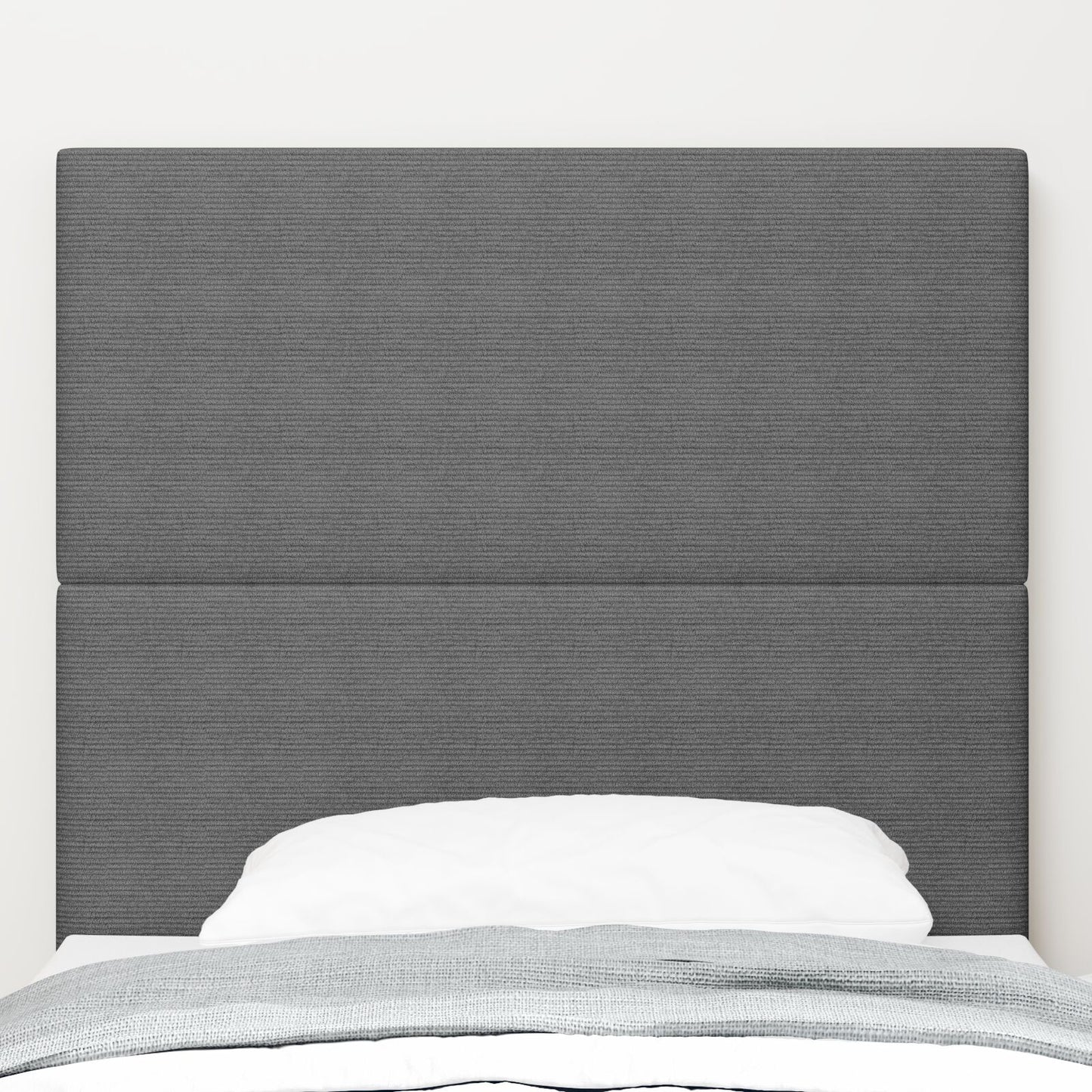 Testiera vidaXL Design Semplice Grigio Chiaro 90 cm Tessuto Corduroy
