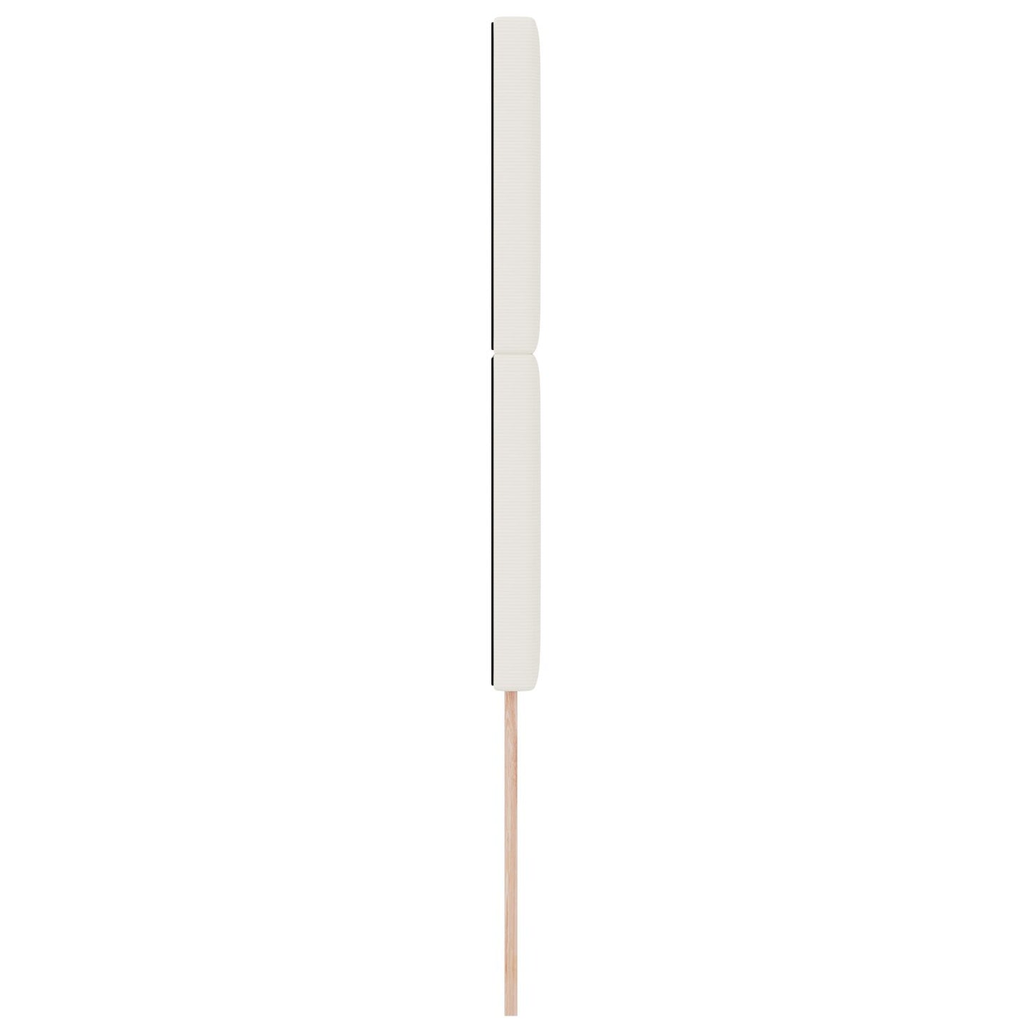 Testata LED vidaXL Crema 80 cm in tessuto corduroy