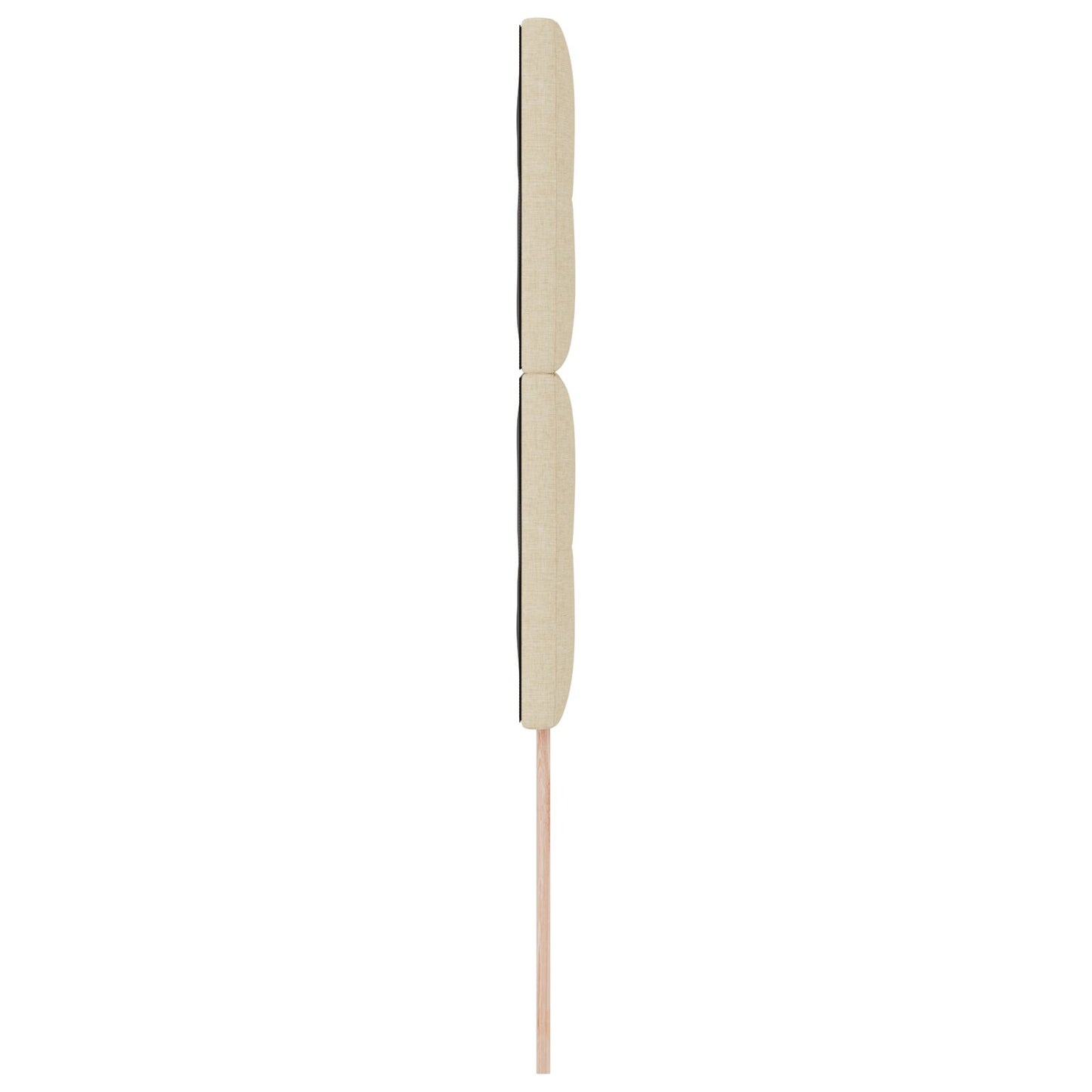 Testiera vidaXL Imbottita a Bottoni Panna 100 cm in Tessuto
