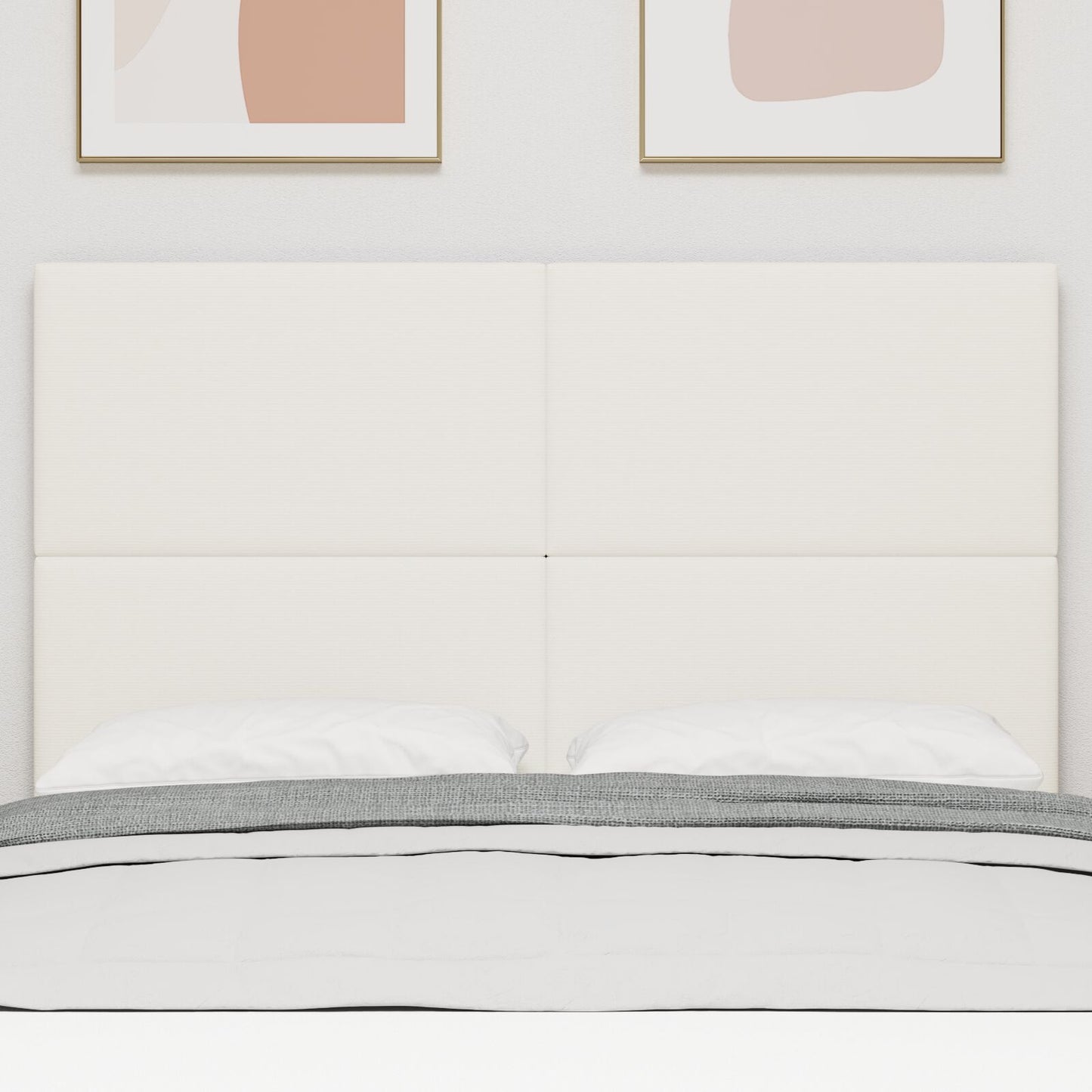 Testiera semplice crema vidaXL - 160 cm in velluto