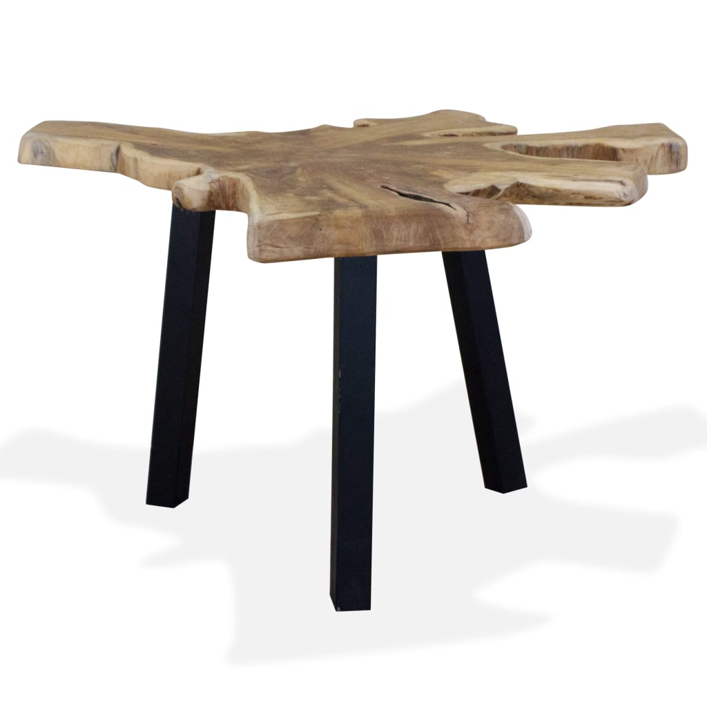Tavolino da Caffè in Autentico Legno di Teak 80x70x38 cm - homemem39