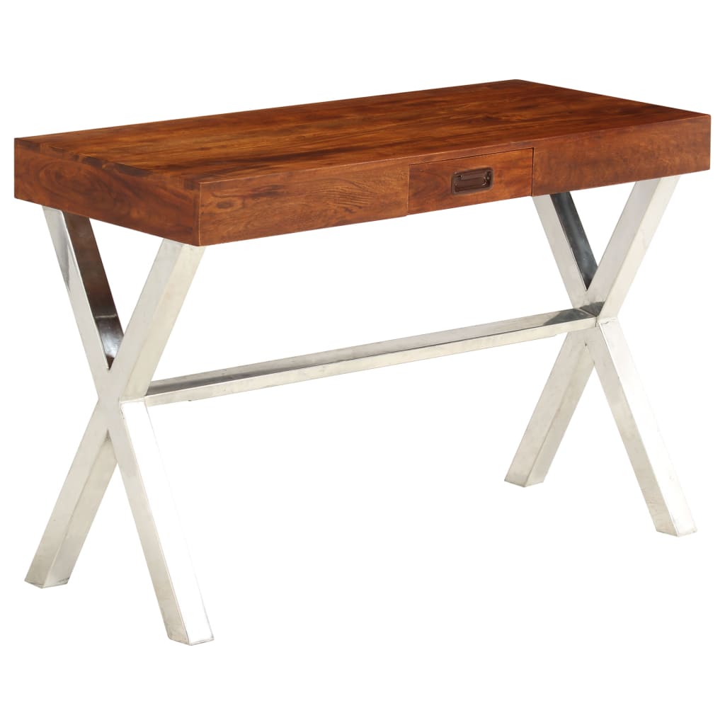 Libreria in Legno Acacia con Finitura Miele 60x30x160 cm - homemem39