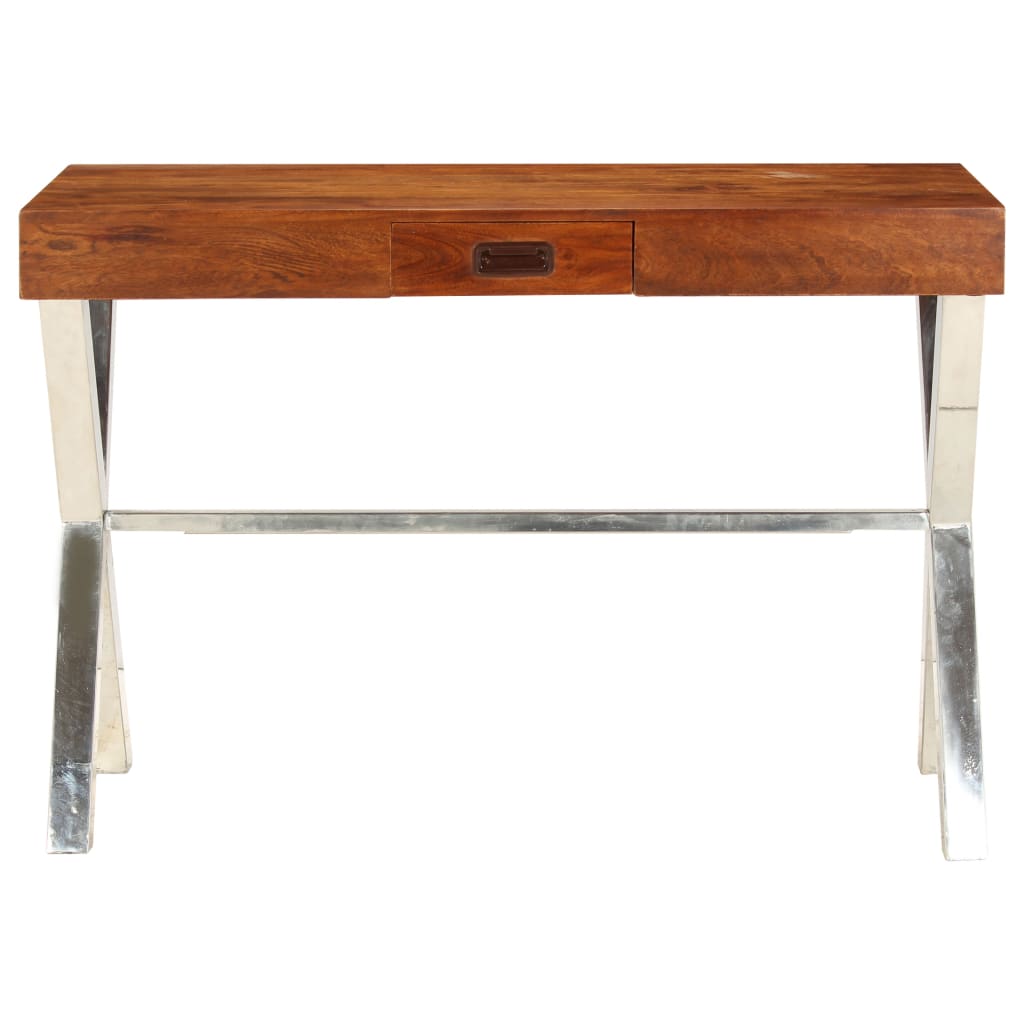 Libreria in Legno Acacia con Finitura Miele 60x30x160 cm - homemem39