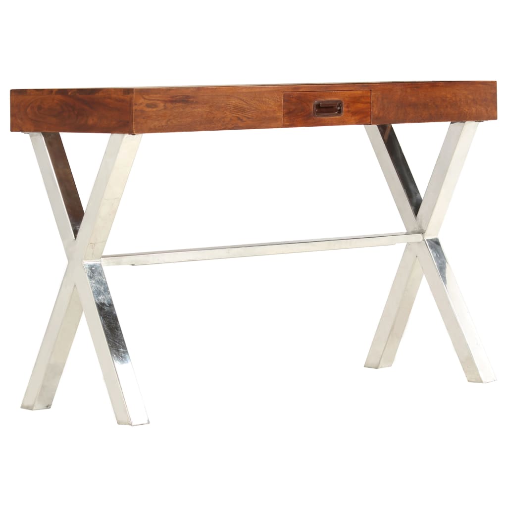 Libreria in Legno Acacia con Finitura Miele 60x30x160 cm - homemem39