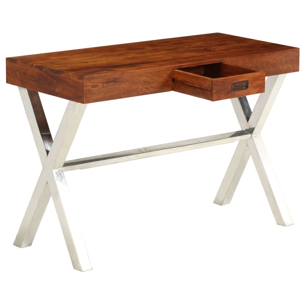 Libreria in Legno Acacia con Finitura Miele 60x30x160 cm - homemem39