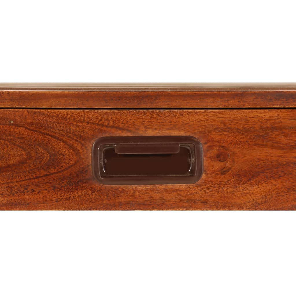 Libreria in Legno Acacia con Finitura Miele 60x30x160 cm - homemem39