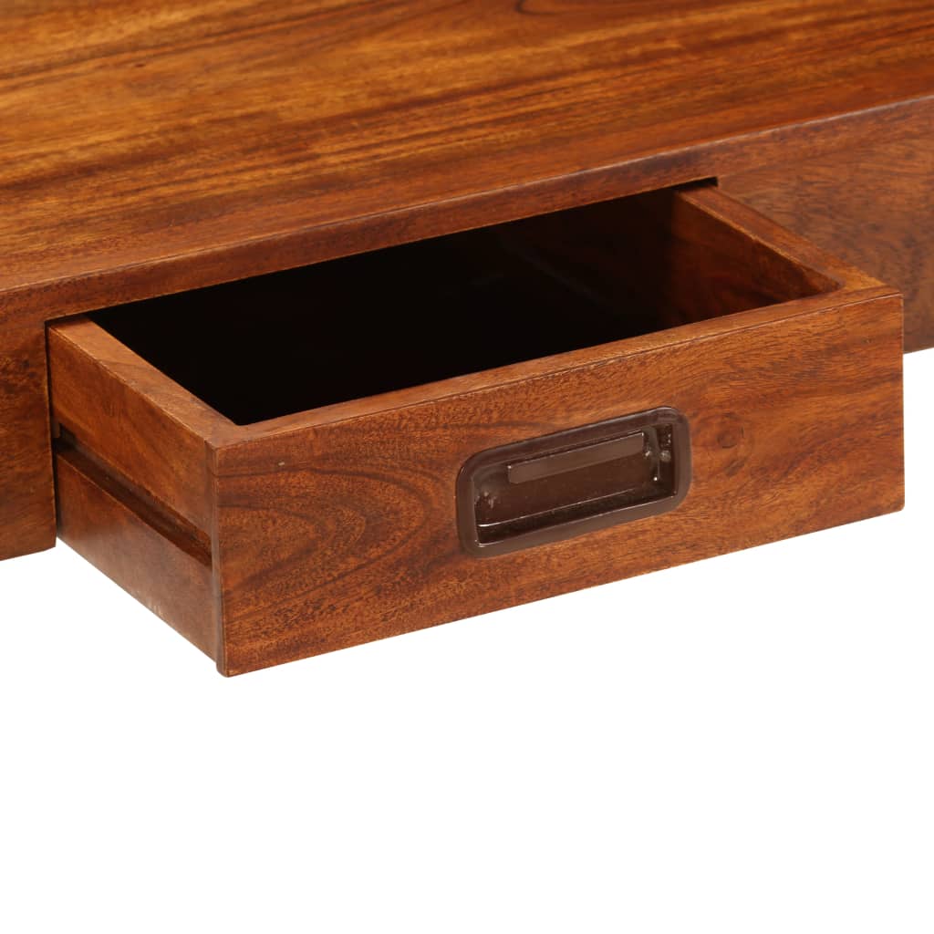 Libreria in Legno Acacia con Finitura Miele 60x30x160 cm - homemem39