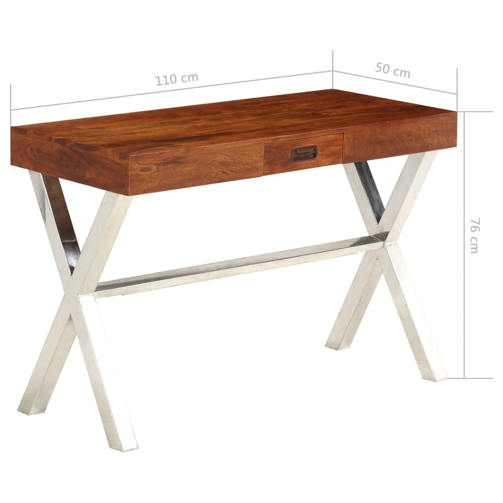 Libreria in Legno Acacia con Finitura Miele 60x30x160 cm - homemem39