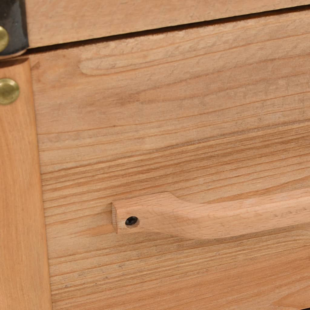 Cassettiera in Legno Massello di Abete 91x35x73 cm - homemem39