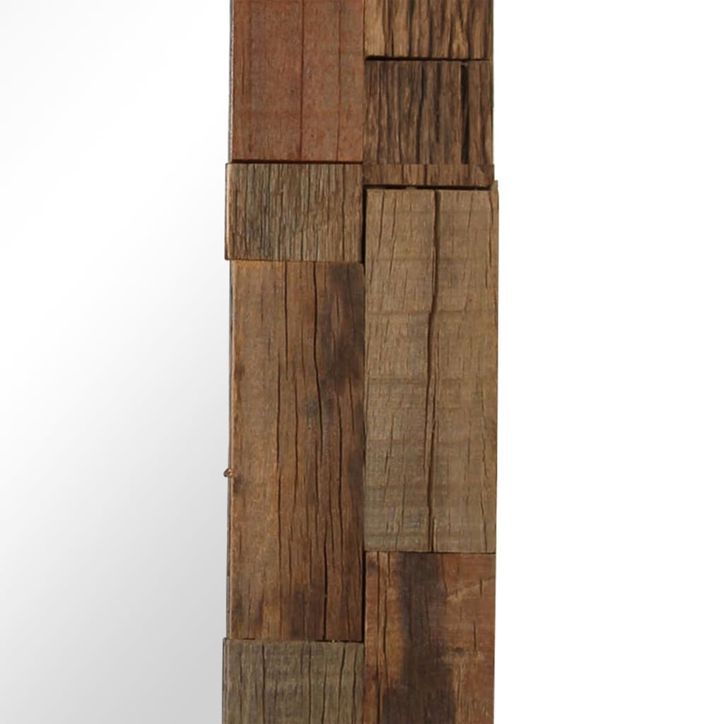 Specchio in Legno Massello di Recupero 50x50 cm - homemem39