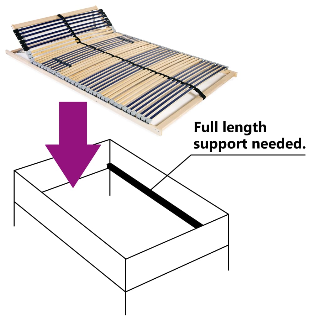 Rete a Doghe 7 Zone con 42 Doghe 120x200 cm - homemem39