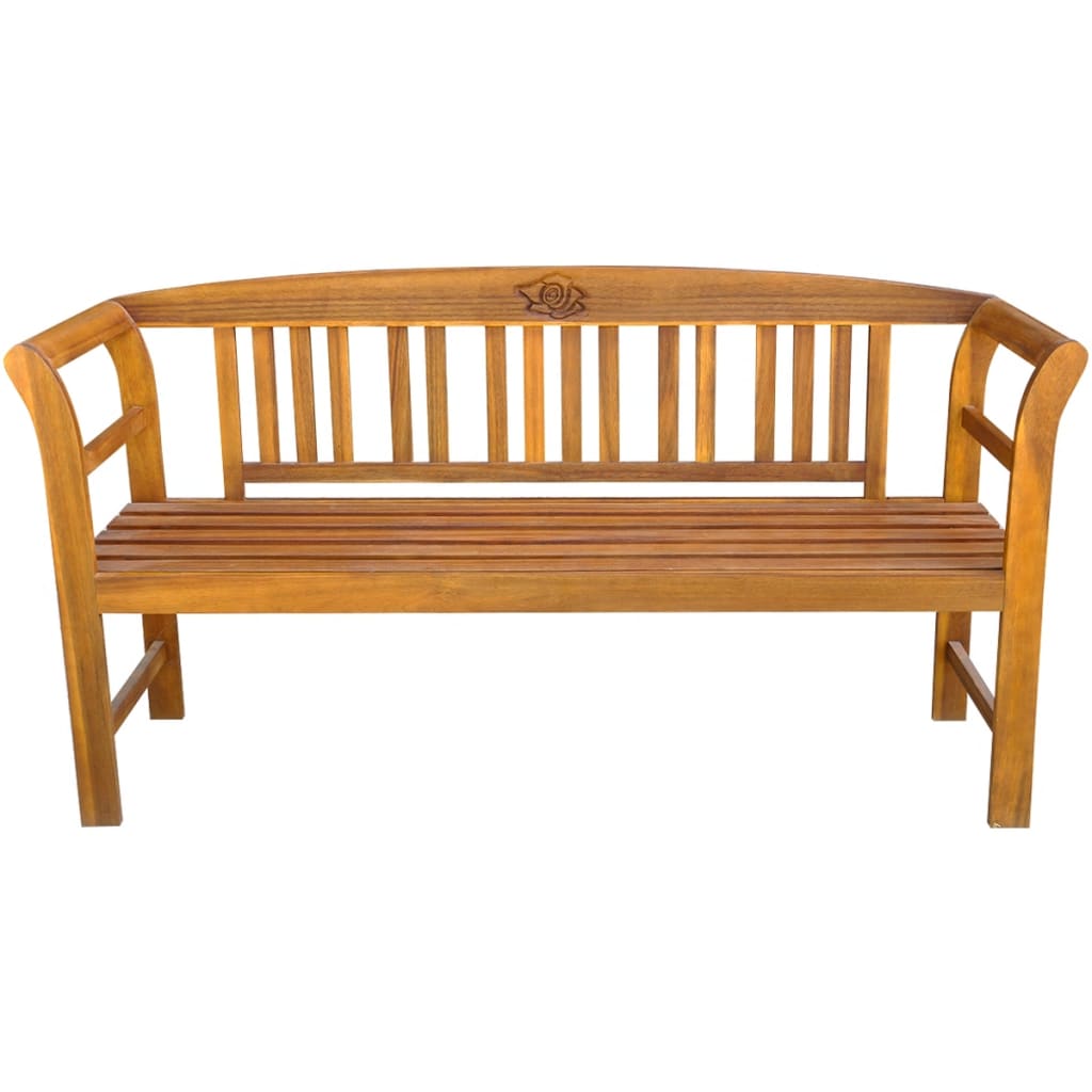 Panchina da Giardino 157 cm in Legno Massello d'Acacia - homemem39