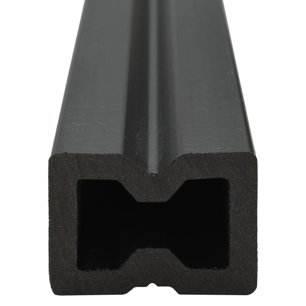 Pavimento Esterni in WPC Cavo Accessori 10m² 2,2m Marrone Scuro - homemem39