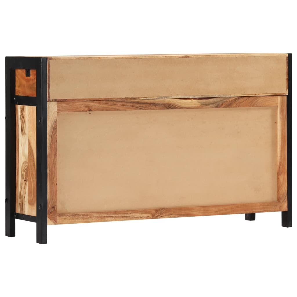 Credenza 120x35x75 cm in Legno Massello di Acacia - homemem39