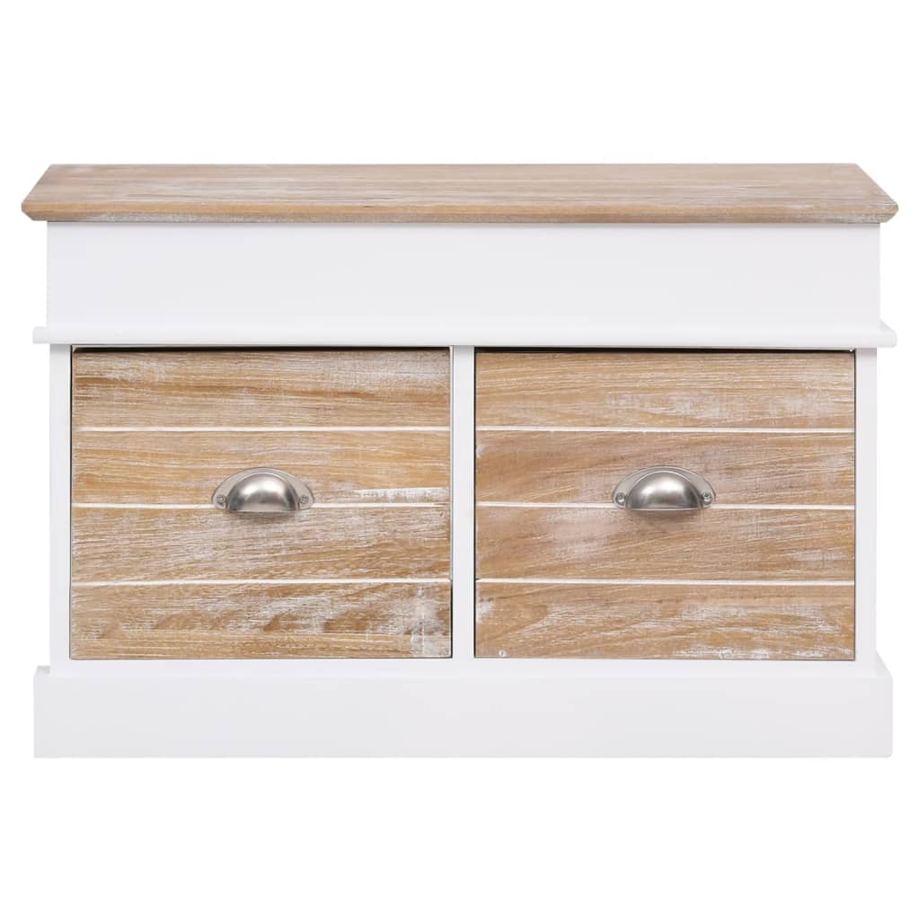 Panca da Ingresso 70x35x45 cm in Legno di Paulownia - homemem39