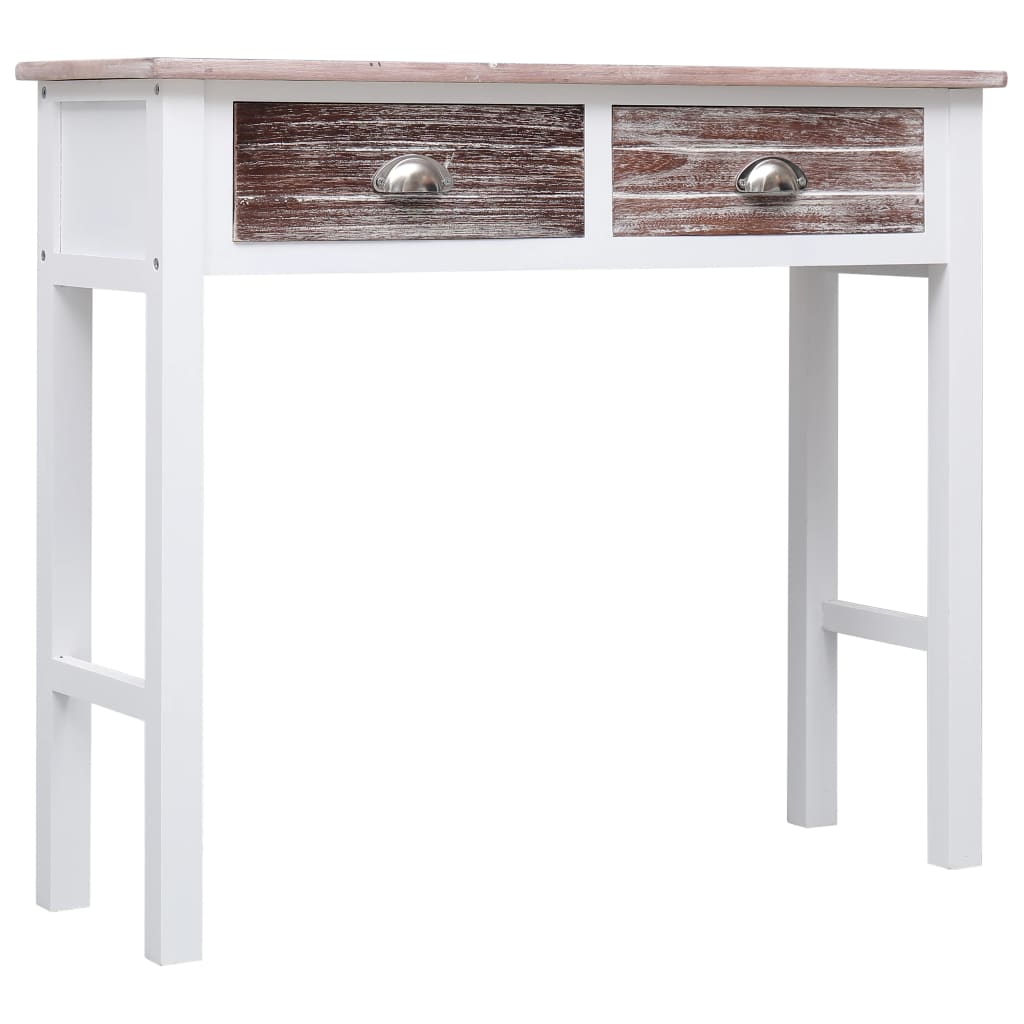 Tavolo Consolle Marrone 90x30x77 cm in Legno - homemem39