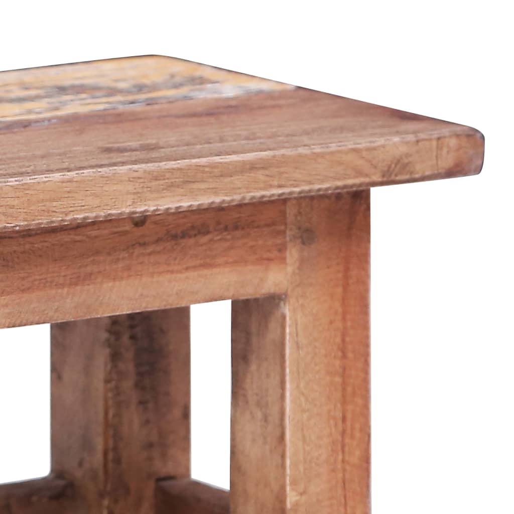 Tavolini Impilabili 2 pz in Legno Massello di Recupero - homemem39
