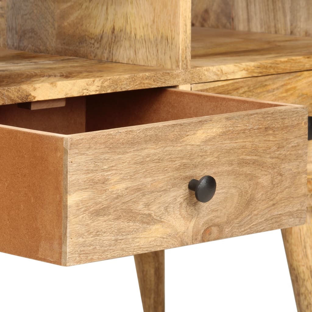 Mobile Porta TV 110x36x50 cm in Legno Massello di Mango - homemem39