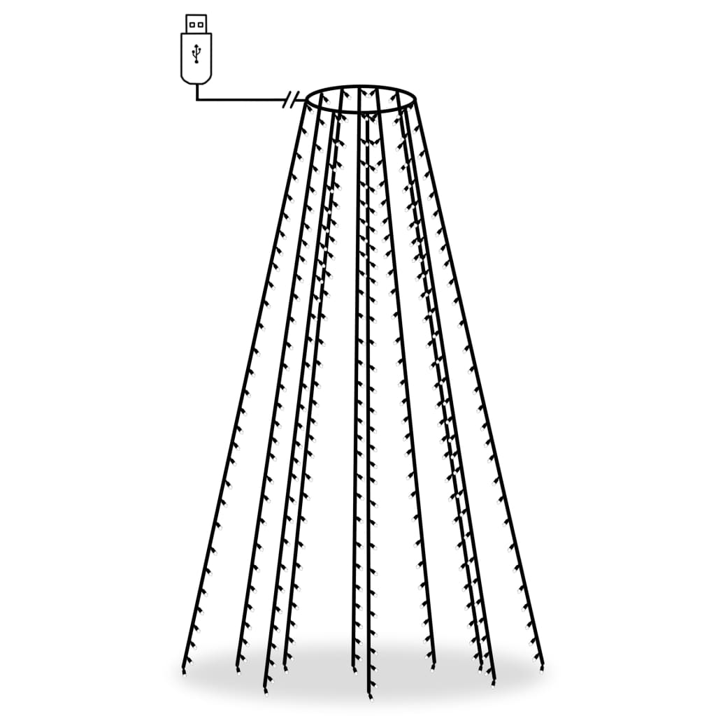 Rete di Luci per Albero di Natale con 300 LED 300 cm - homemem39