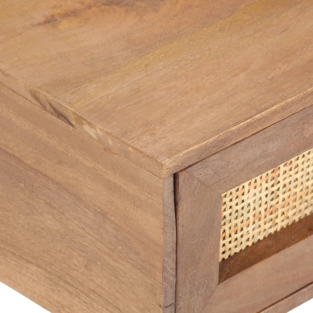 Tavolino da Salotto in Legno Massello di Mango 100x60x40 cm - homemem39