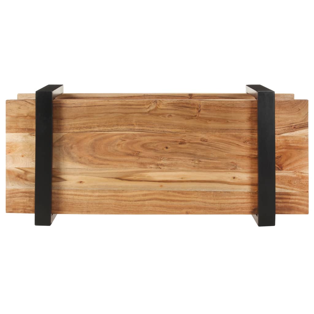 Mobile Porta TV 90x40x40 cm in Legno Massello di Acacia - homemem39