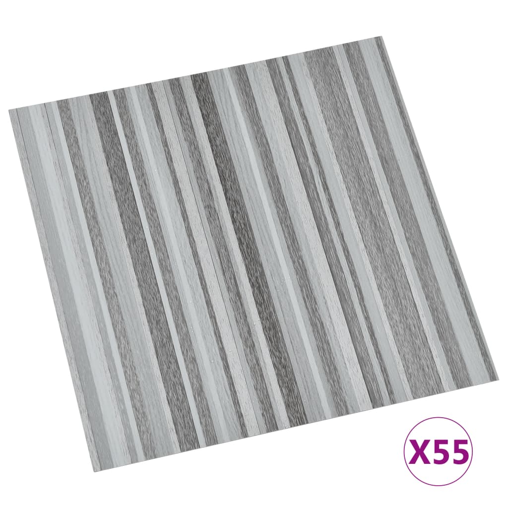 Listoni Pavimenti Autoadesivi 55 pz in PVC 5,11m² Grigio Chiaro - homemem39
