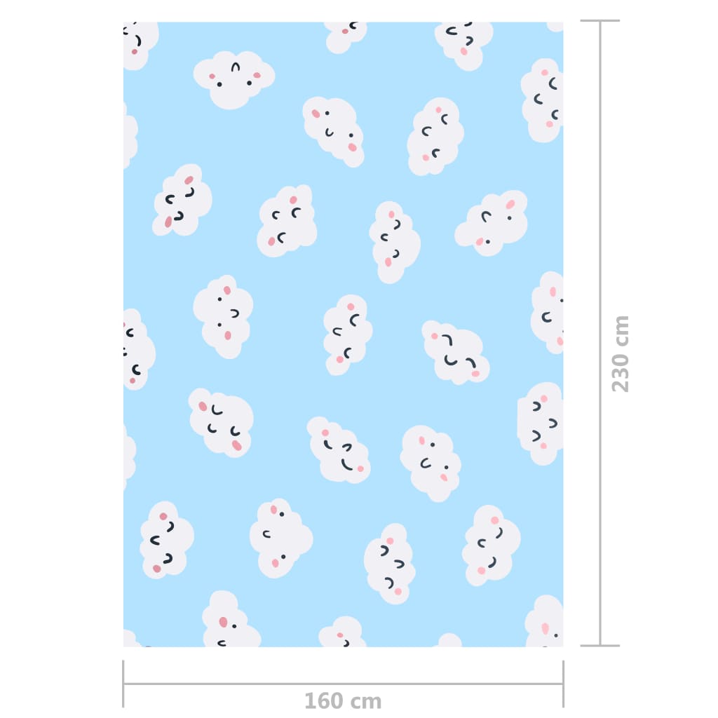 Tappeto Stampato Multicolore 160x230 cm in Tessuto - homemem39