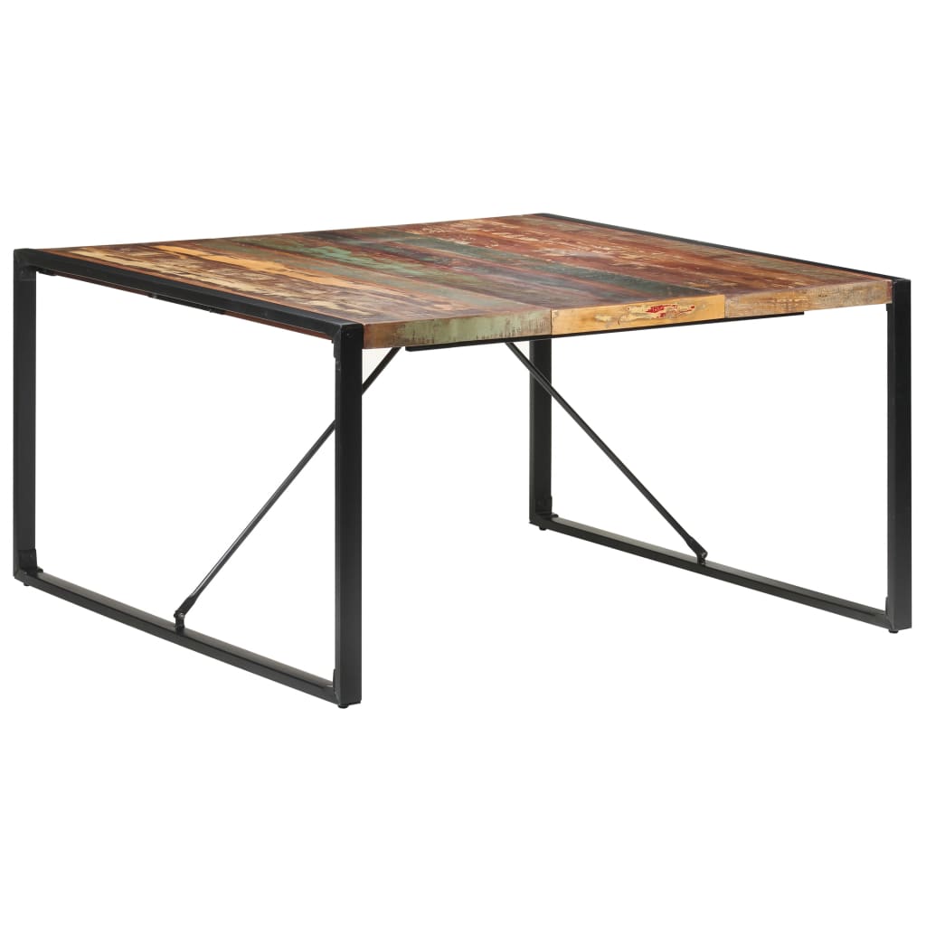 Tavolo da Pranzo 140x140x75 cm in Legno Massello di Recupero - homemem39