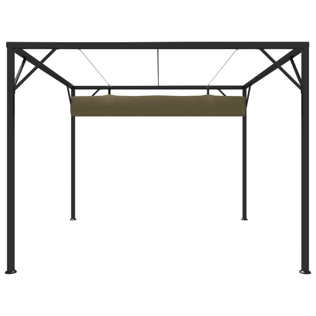 Gazebo da Giardino con Tetto Retrattile 3x3 m Talpa 180 g/m² - homemem39