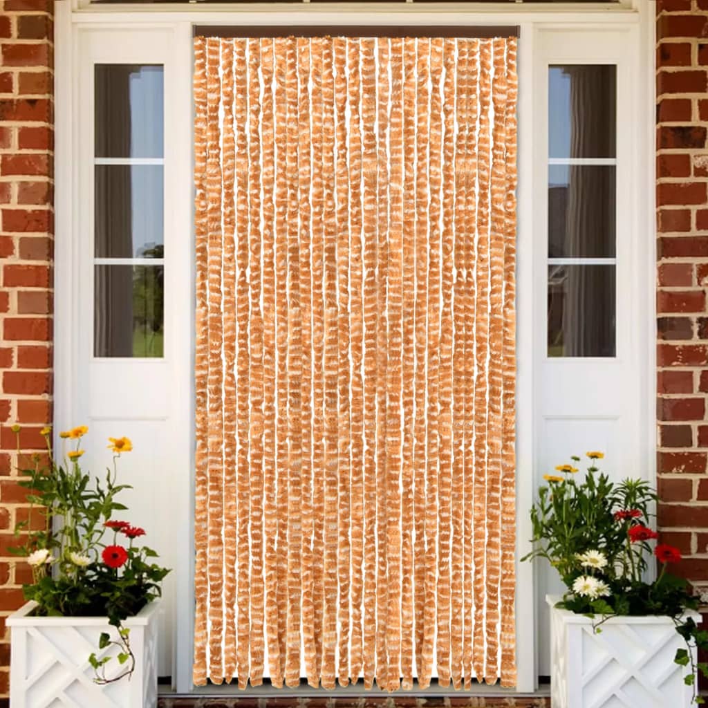 Zanzariera Ocra e Bianco 100x220 cm Ciniglia - homemem39