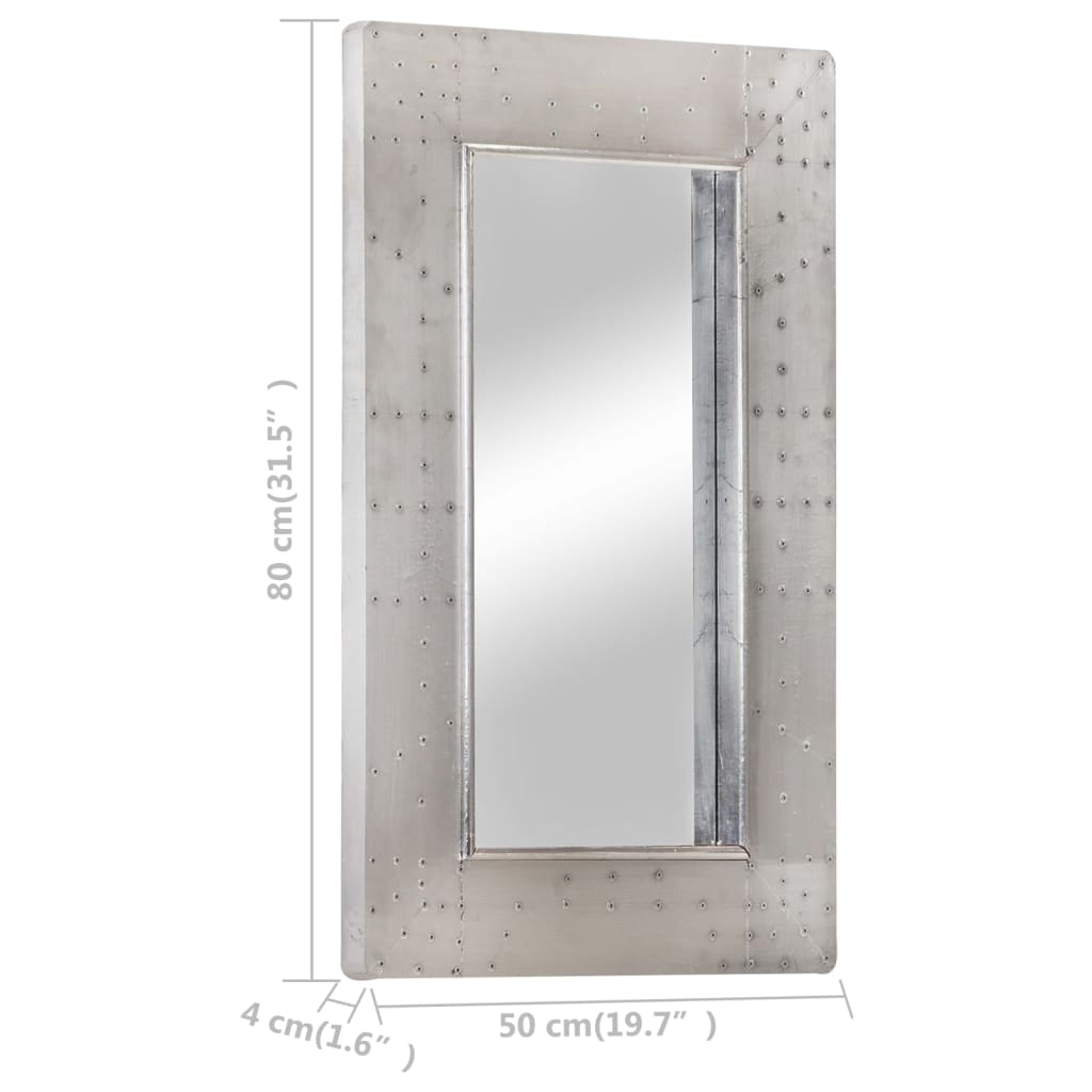 Specchio Stile Aviatore 80x50 cm in Metallo - homemem39