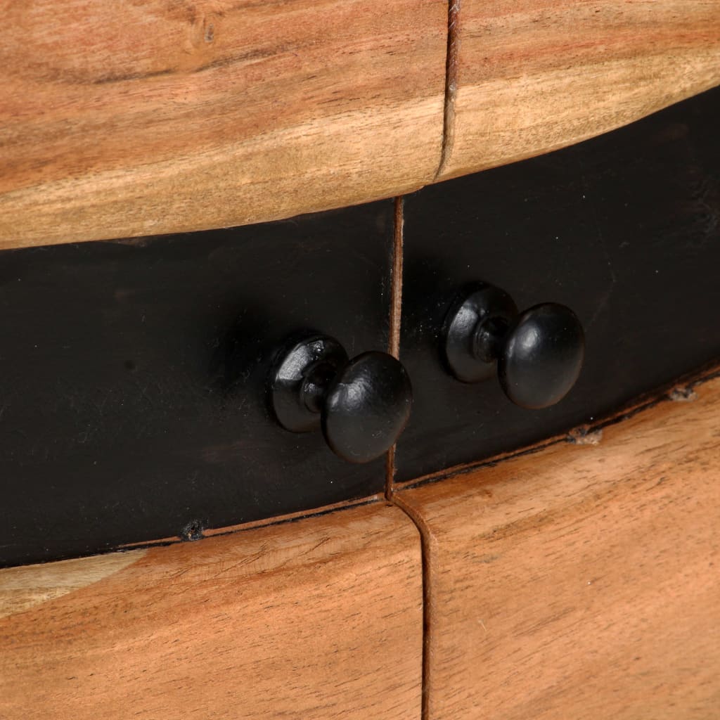 Credenza 57x34x75 cm in Legno Massello di Acacia - homemem39