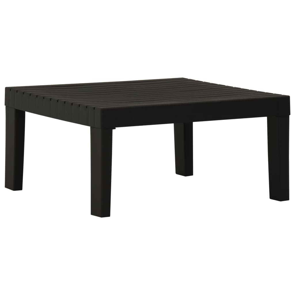 Tavolino da Salotto per Giardino in Plastica Grigio - homemem39