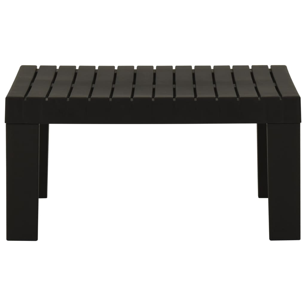 Tavolino da Salotto per Giardino in Plastica Grigio - homemem39