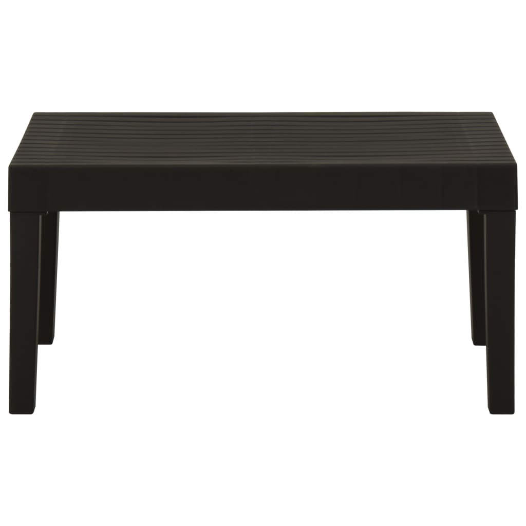 Tavolino da Salotto per Giardino in Plastica Grigio - homemem39