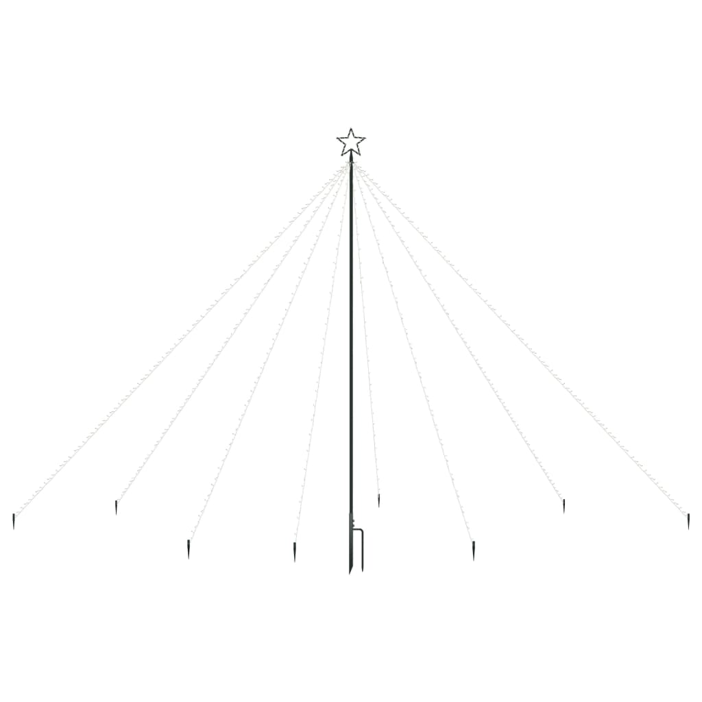 Luci per Albero Natale Interni Esterni 576 LED Blu 3,6 m - homemem39