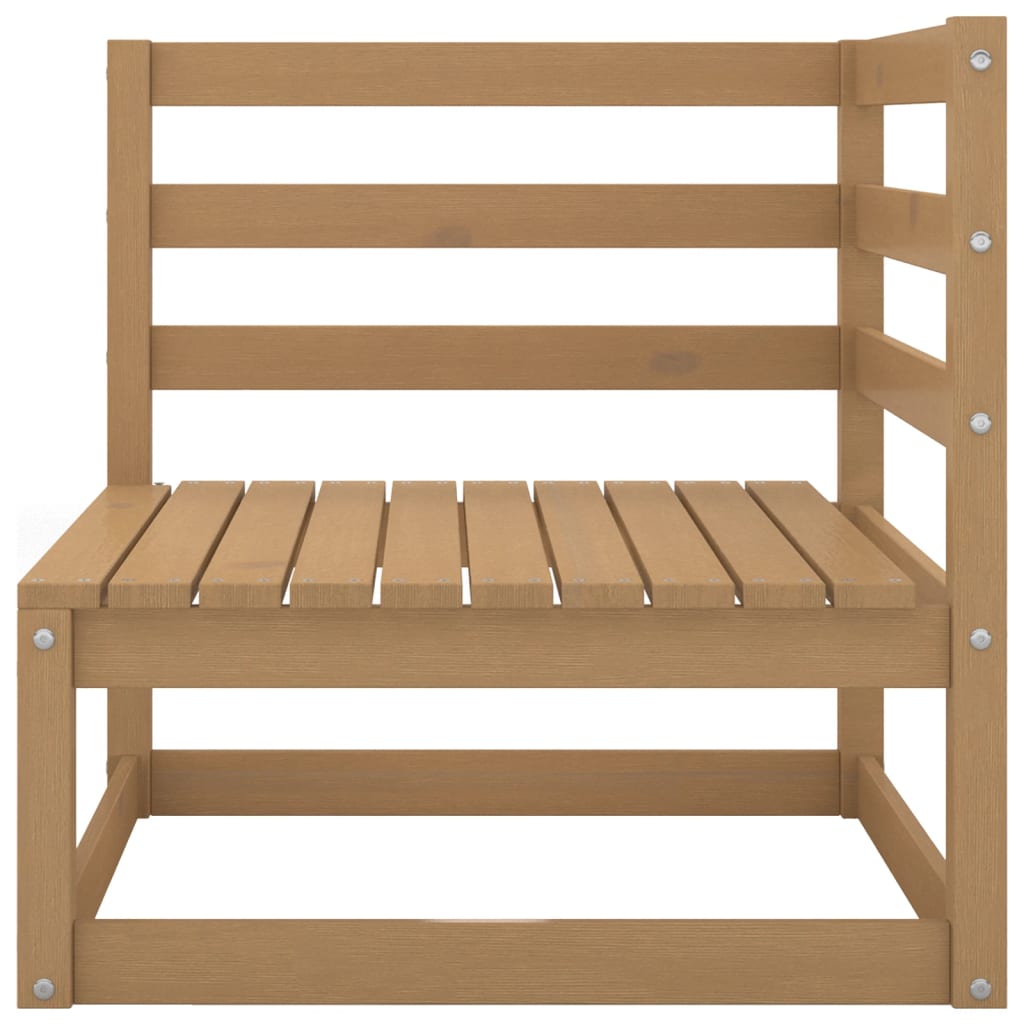 Set Divani da Giardino 6 pz Miele in Legno Massello di Pino - homemem39