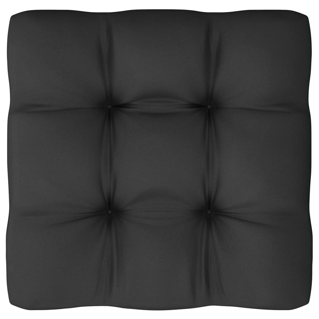 Set Divani da Giardino 9 pz con Cuscini Massello di Pino Nero - homemem39